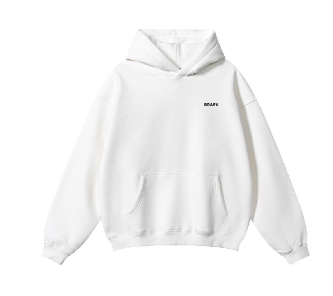 Hoodie – Weiss Basic Oversize / Uni