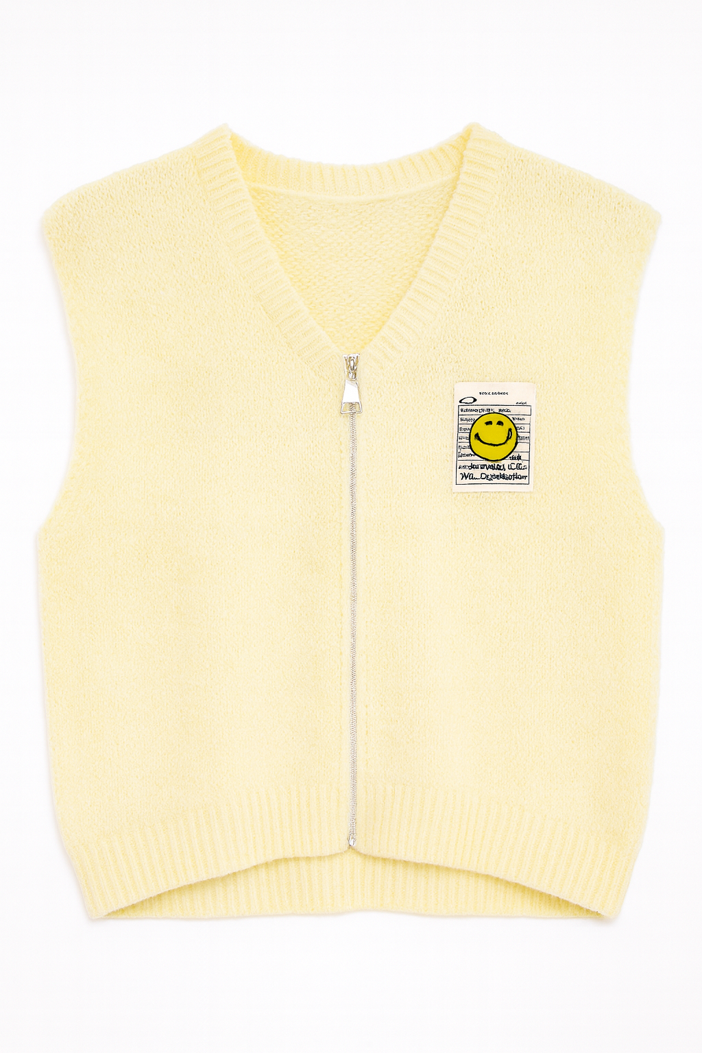 ✨ Mohair Pullunder / Damenweste mit Smiley Edition – Trendiger Strickpullover mit Reißverschluss (38–42)