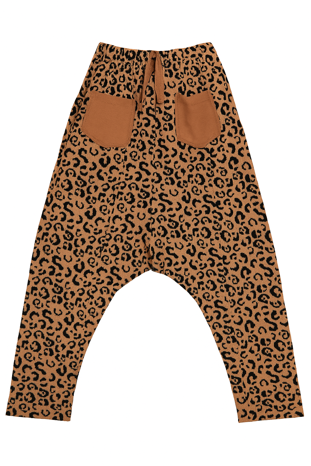 🐆 Leo Love Harem Pants – Boho Chic in Brown | Oversize Comfort Pants with Leo Print 38-44
