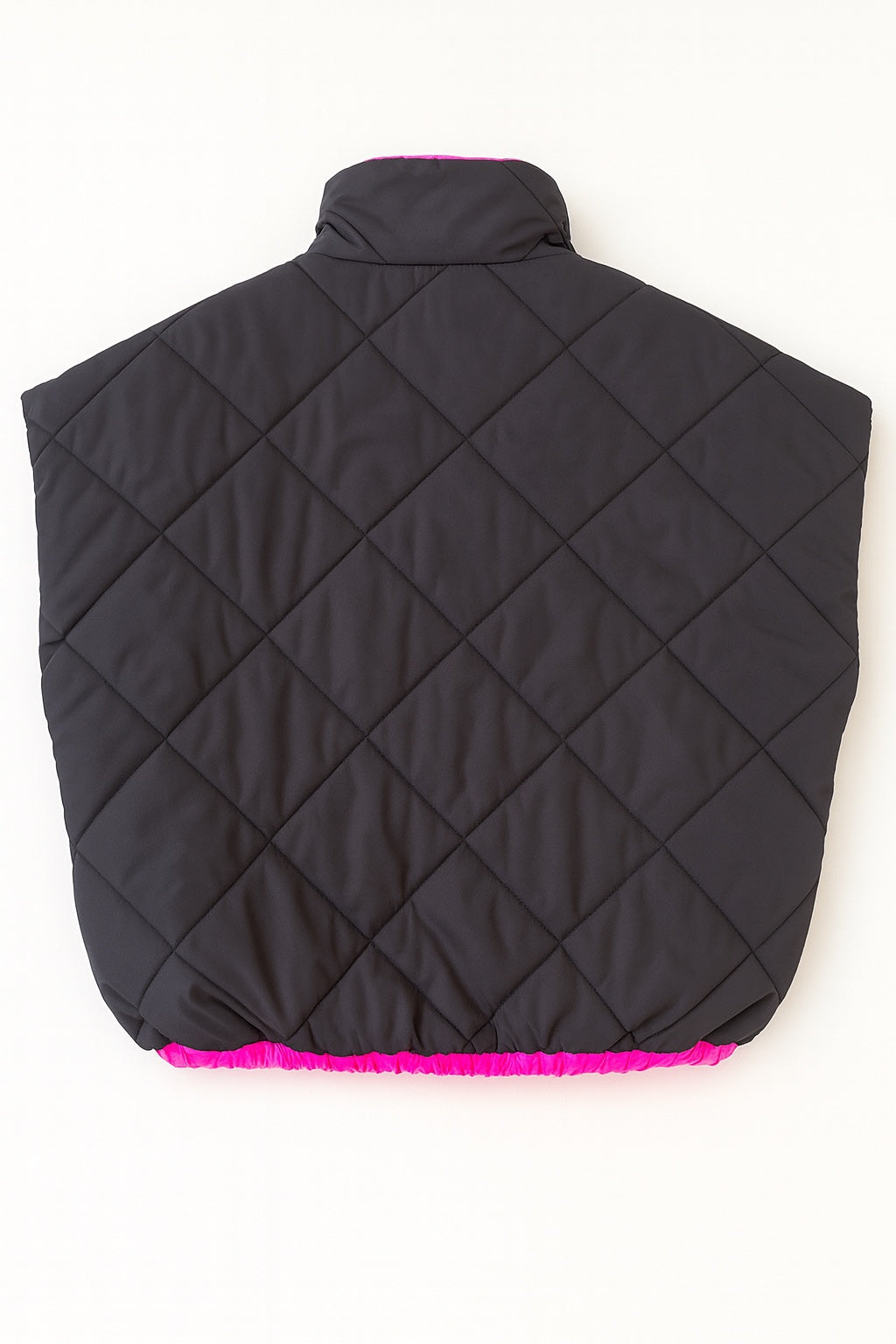 Stepp-Weste braun-pink