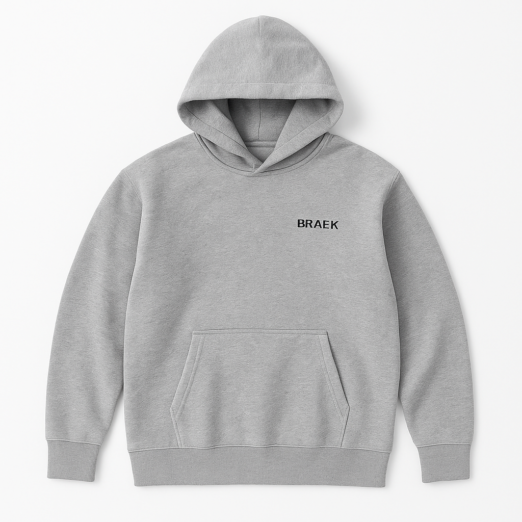 Hoodie – Grau Oversize / Uni