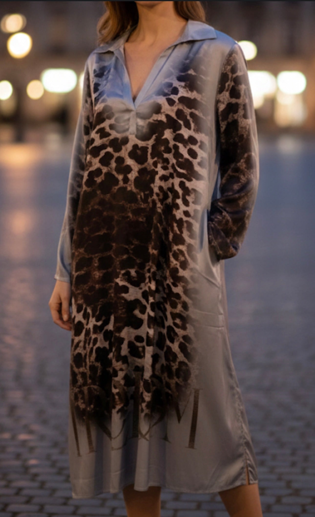 Yippie Hippie damesjurk met luipaardprint