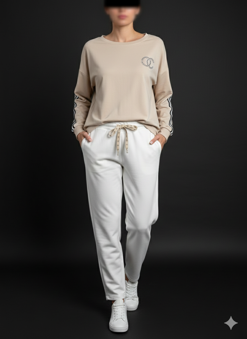 Dames sweatshirt met lange mouwen (maat 38-44)