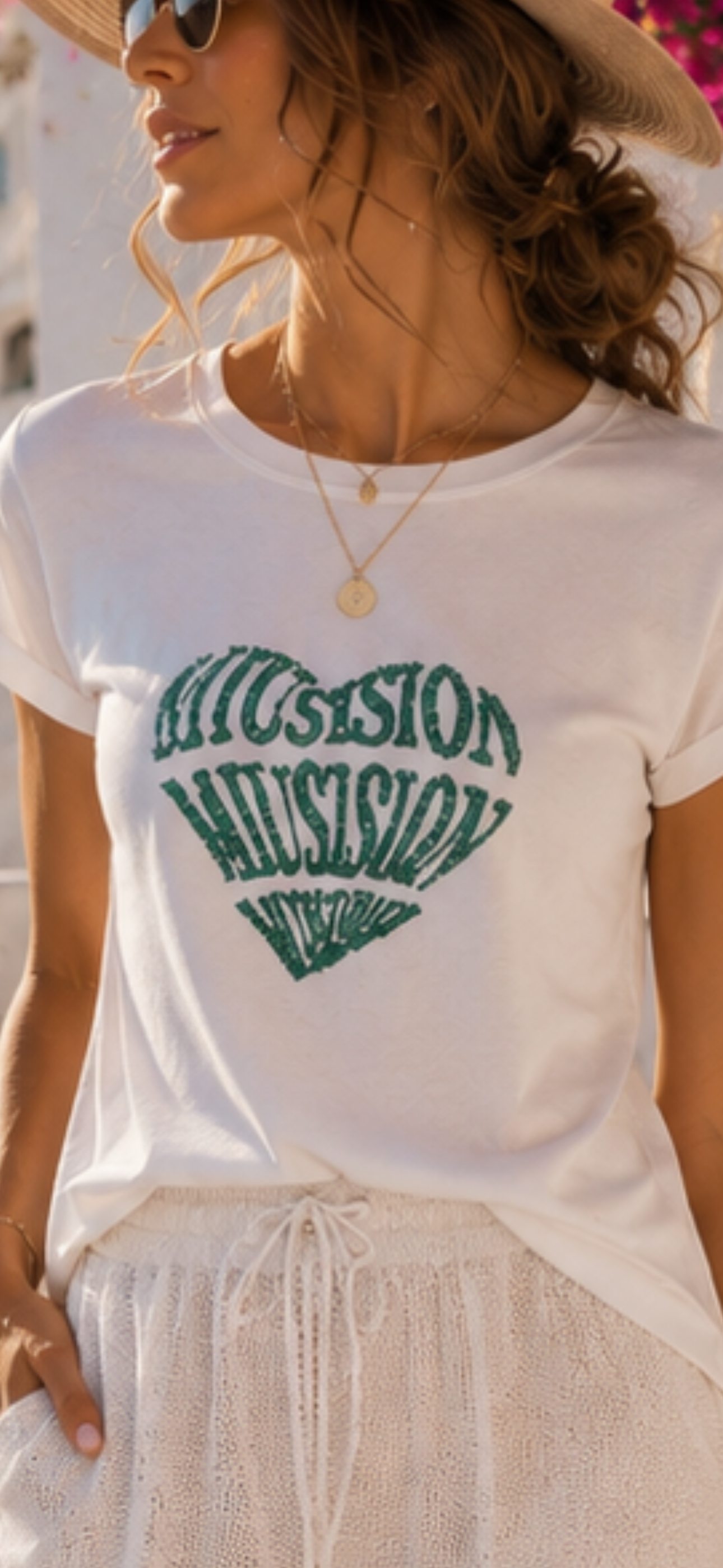 💚 Statement T-Shirt Herz Grün – Glitzer & Strass | Baumwollshirt S/M