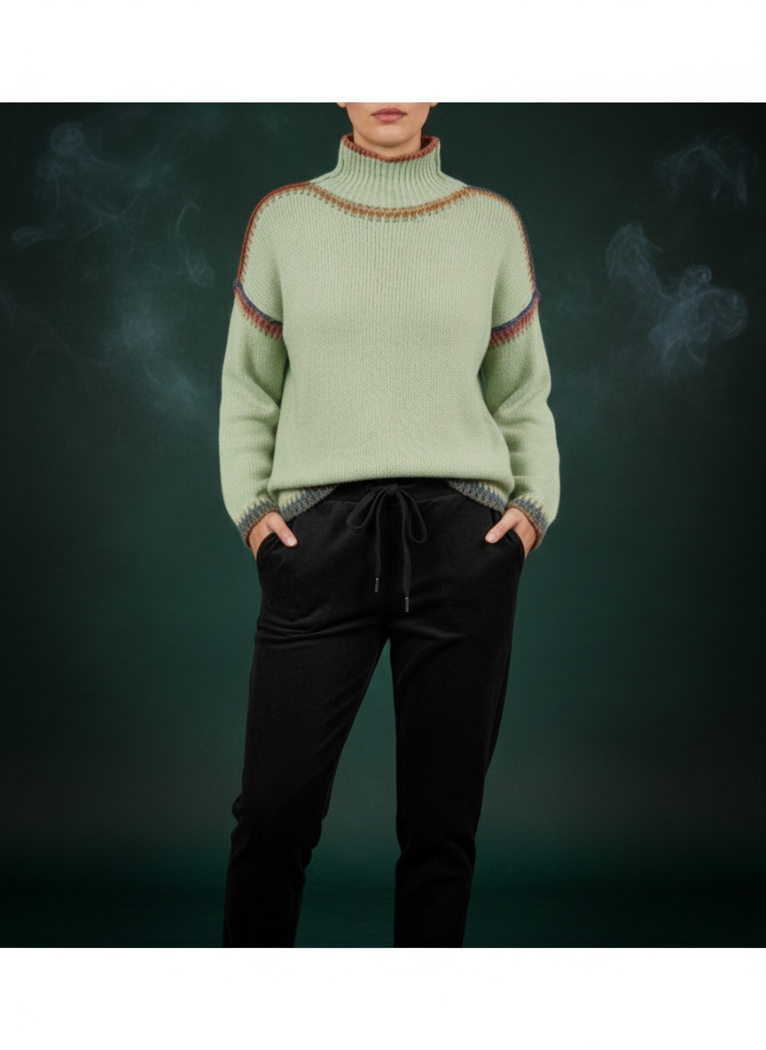 Dames corduroy broek in zwart