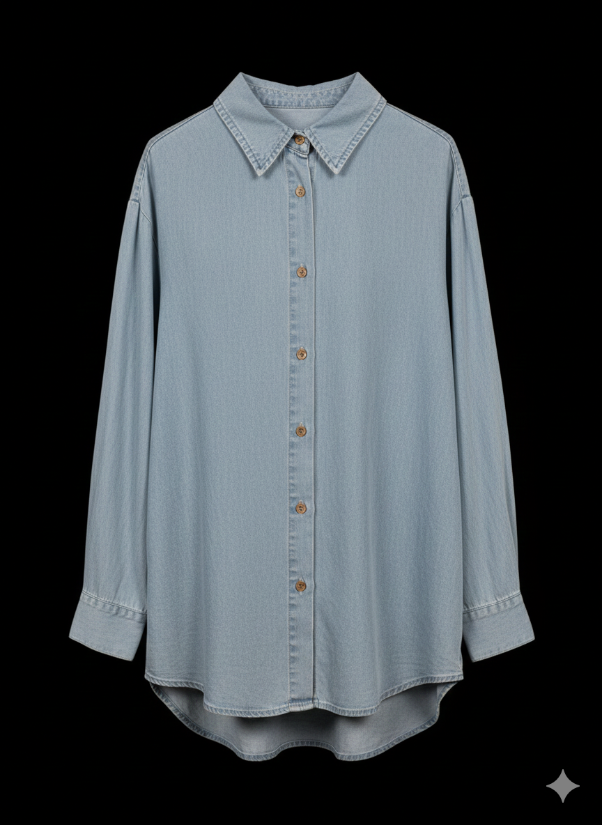 Damen Zweiteiler in Blau - Set aus Bluse und Hose 38-42