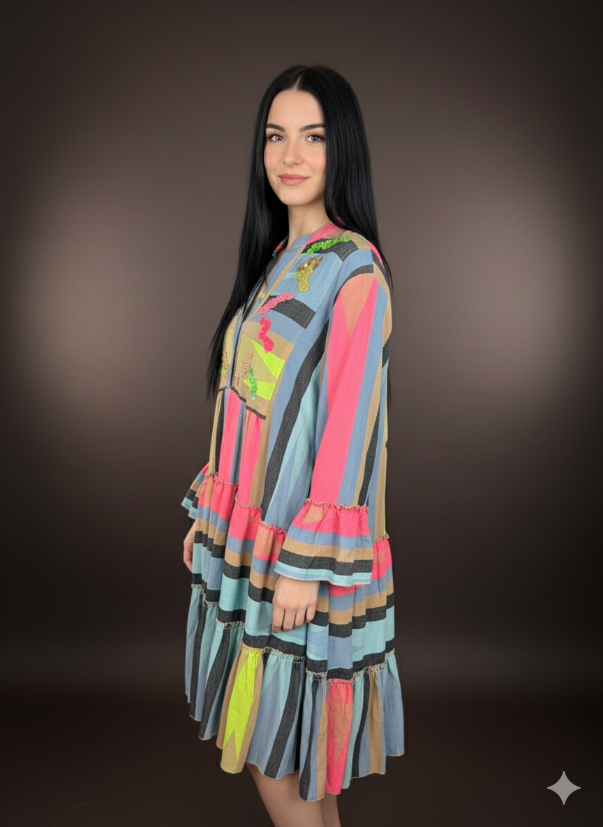 Damesjurk midi-jurk tuniek (38-42)