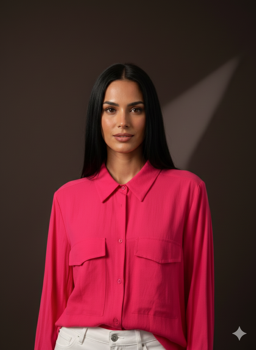 Damesblouse van linnen (maat M/L)