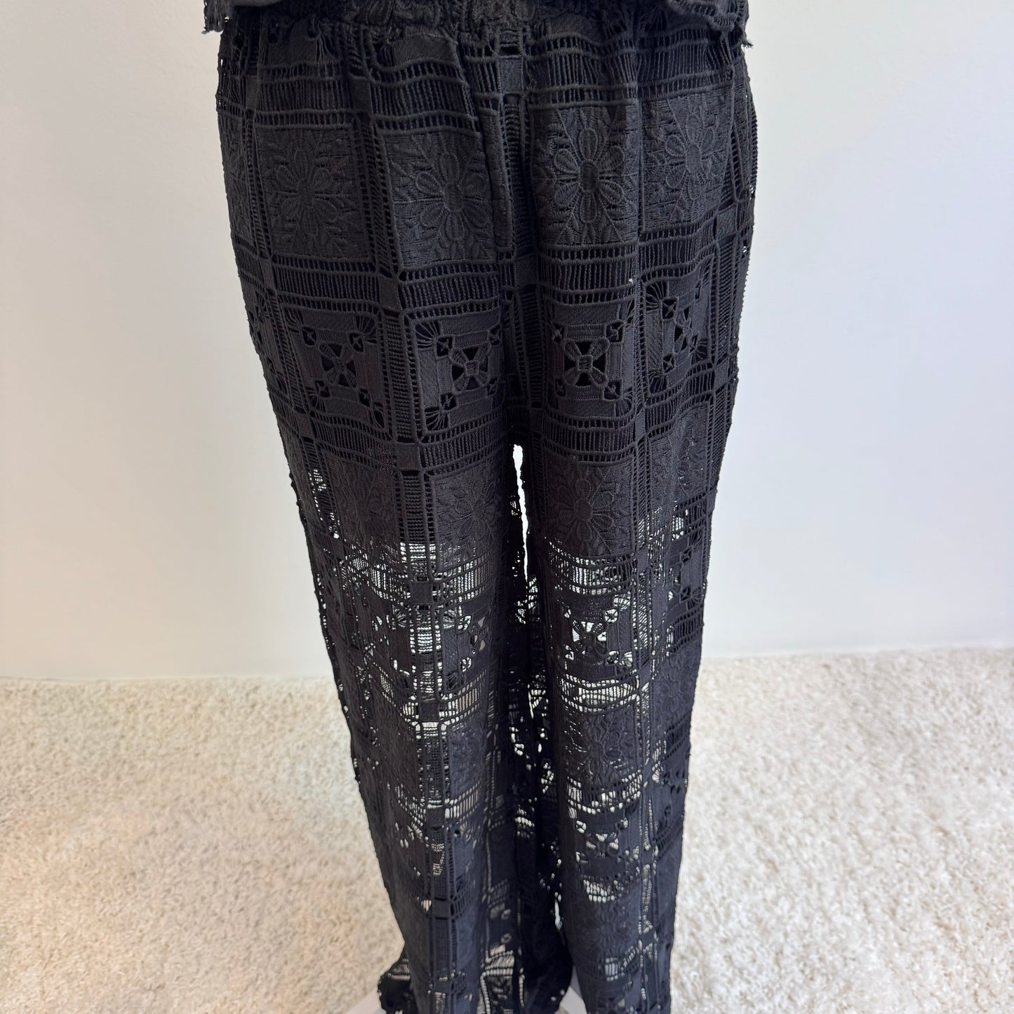 Bluse Spitzenlook