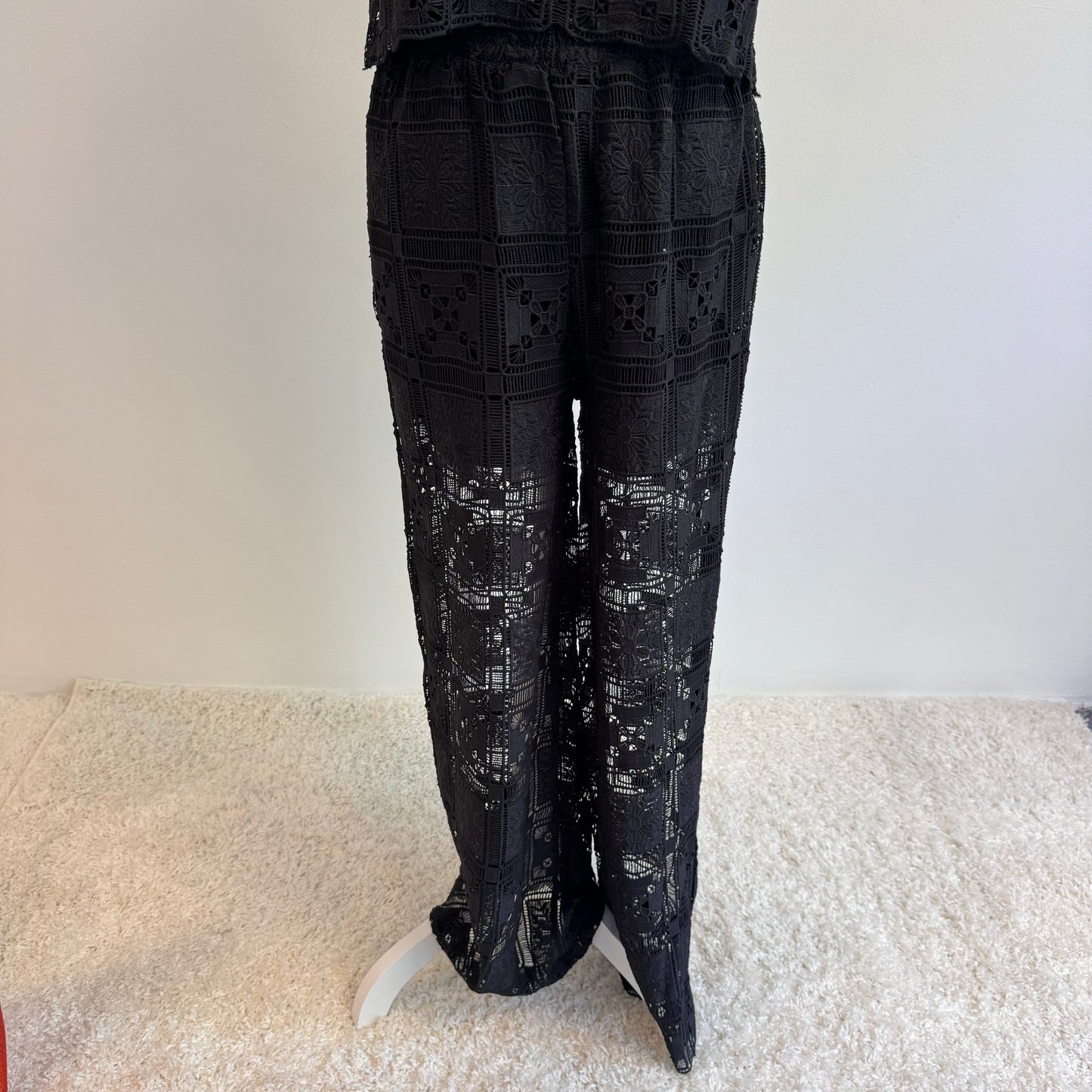 Bluse Spitzenlook