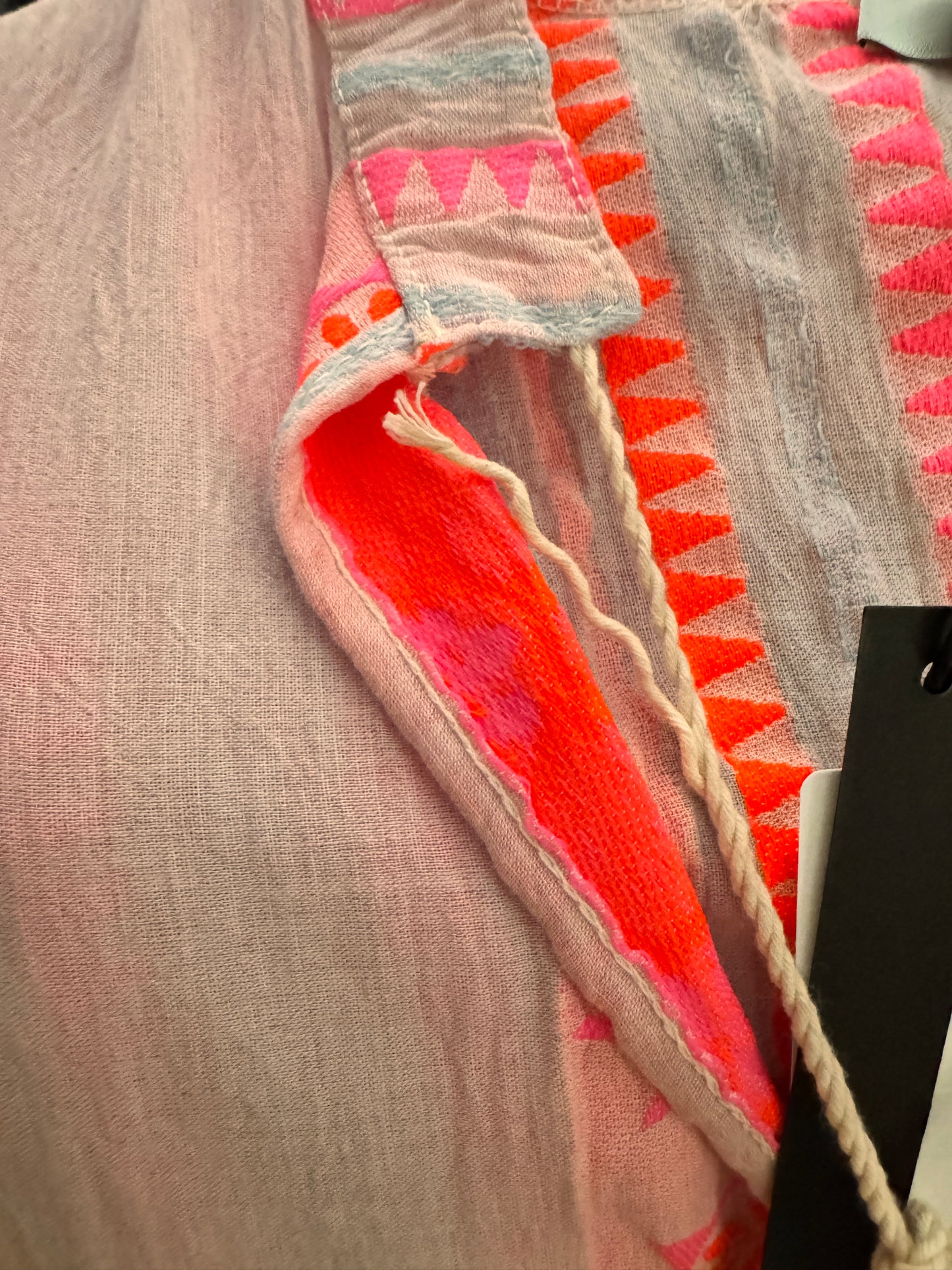 Damesblouse met korte mouwen en borduurwerk (maten 36-42) Zomerse boho-stijl