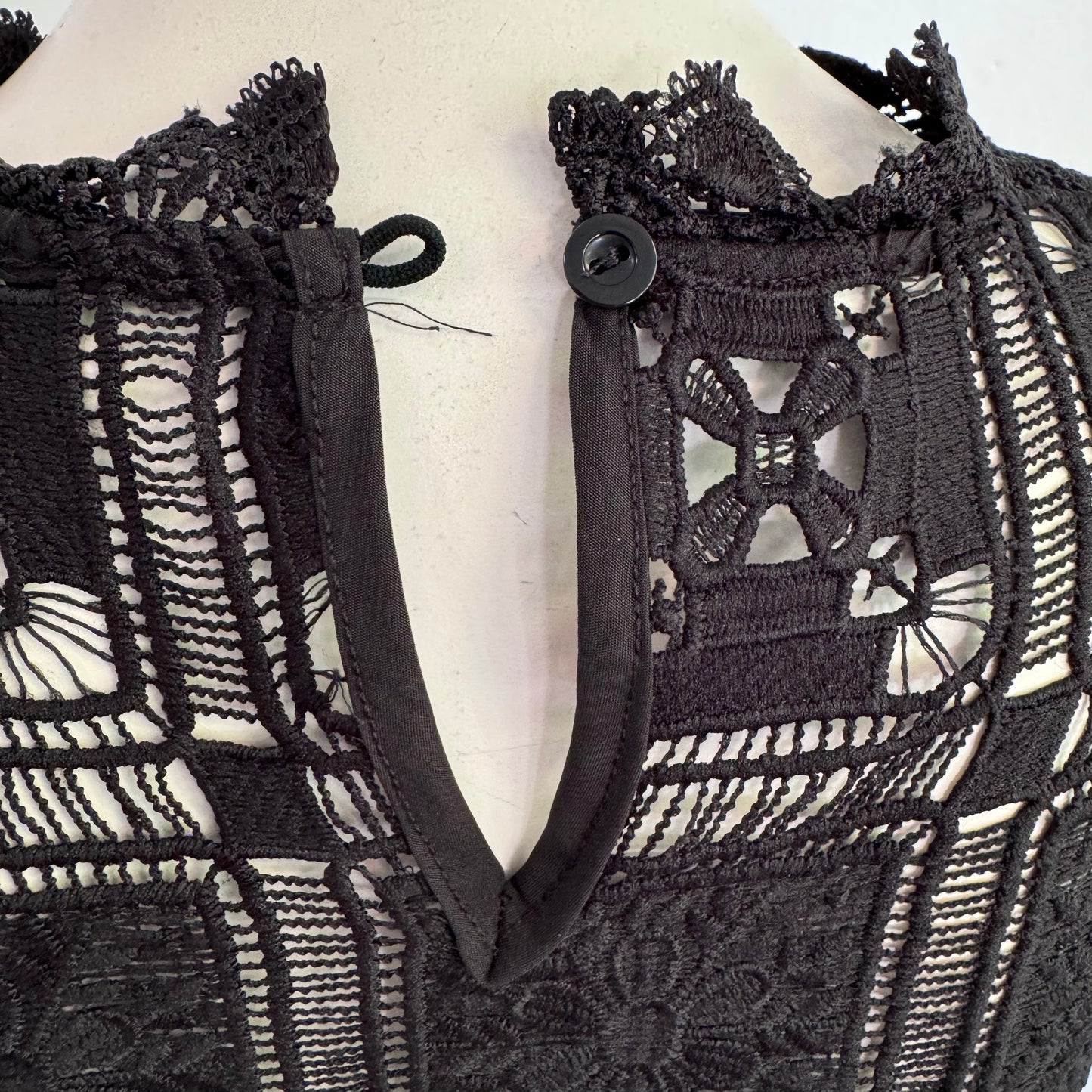 Bluse Spitzenlook