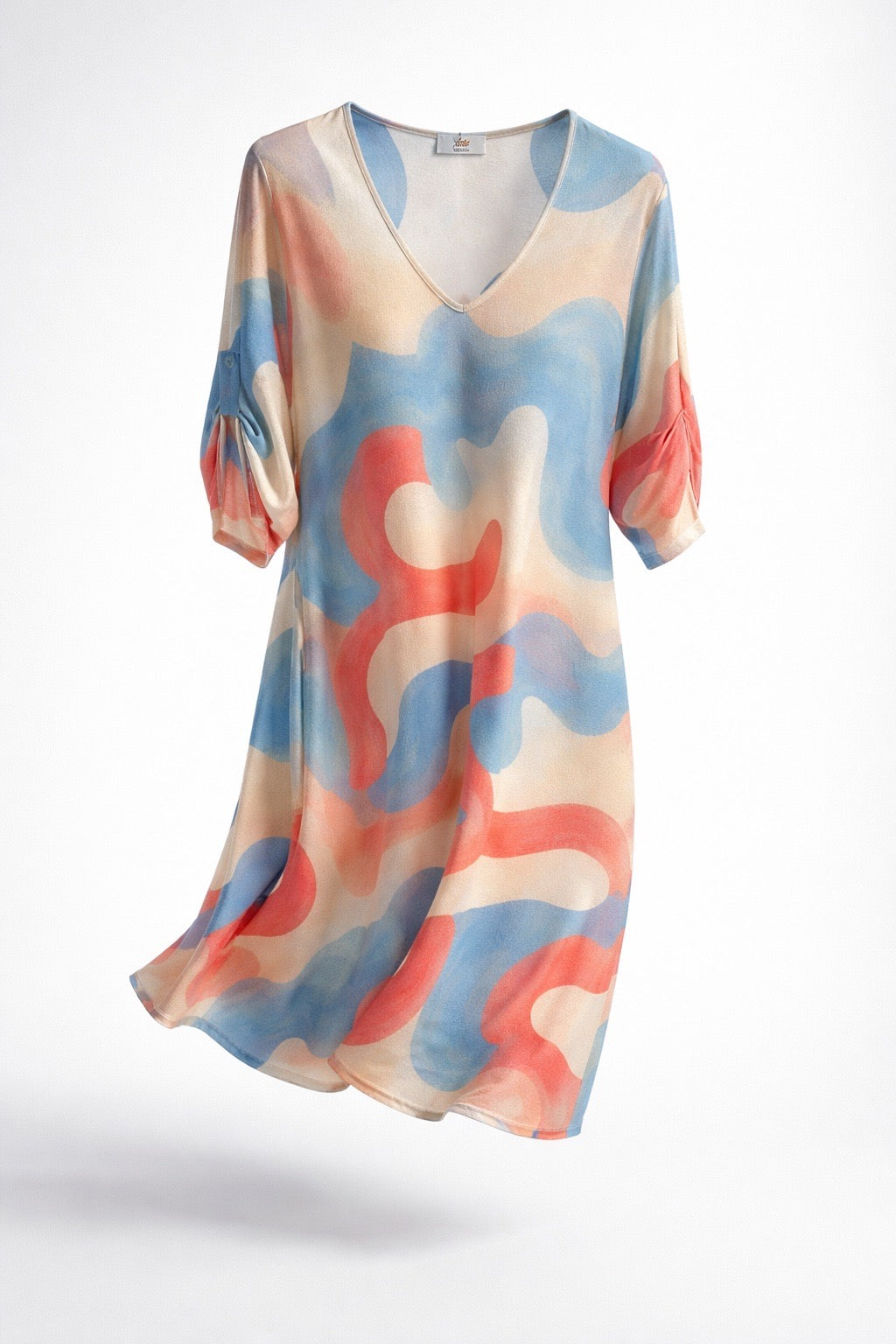 Damen Maxikleid Sommer (38–42) – Luftig, bequem & modern mit Print