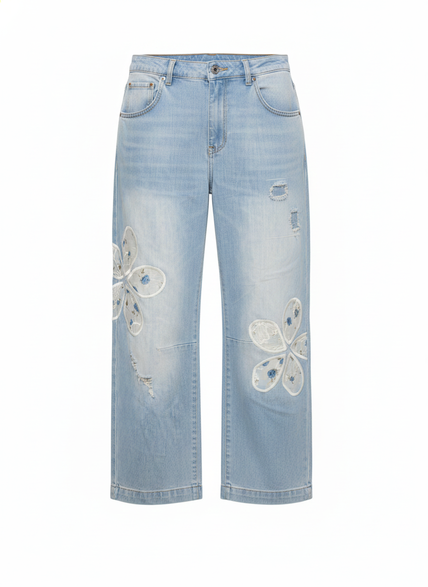Jeans Blumen S. Women