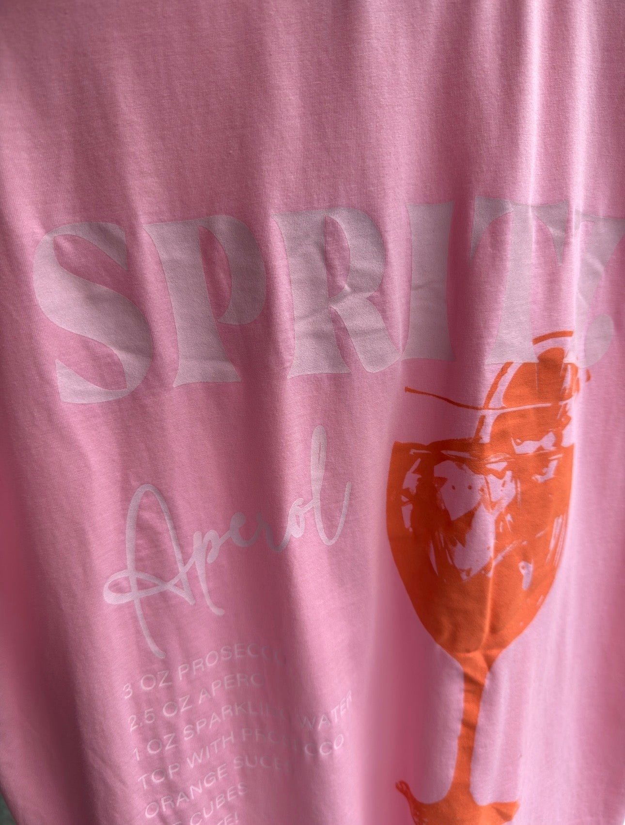 💖 Dolce Vita Spritz Shirt Rosa – Trendiges Oversize T-Shirt 38-42