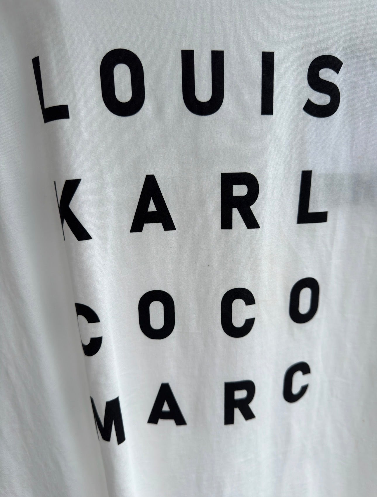 🖤 Paris Fashion Statement Shirt Weiß – Louis Karl Coco Marc Edition 38-42