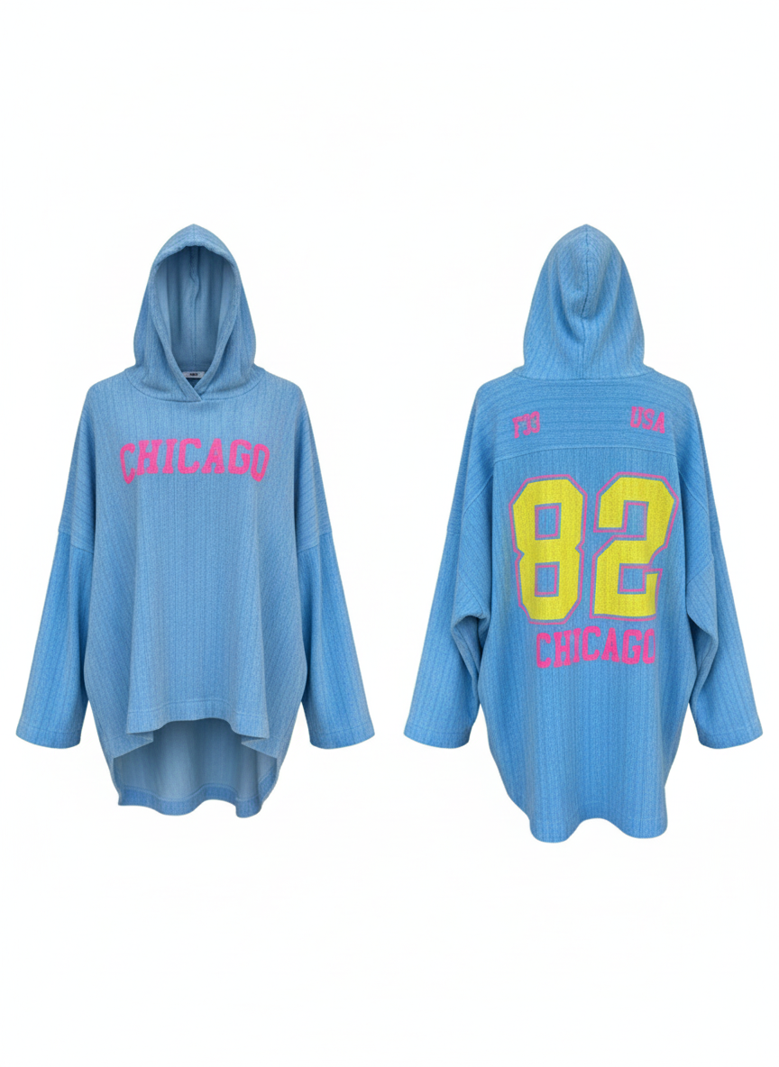 Damenhoodie mit Kapuze Oversize (38-44)