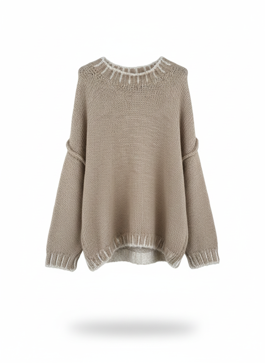🍂 Cozy Chic Mohair Strickpullover | Oversize 38–44 | Kuschelweicher Damenpullover