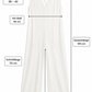 Boho Jumpsuit Damen – Luftiger Sommer Weiß (36-42)