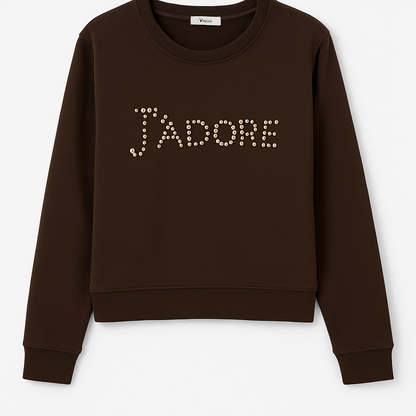 Sweatshirt J’adore 4 Farben