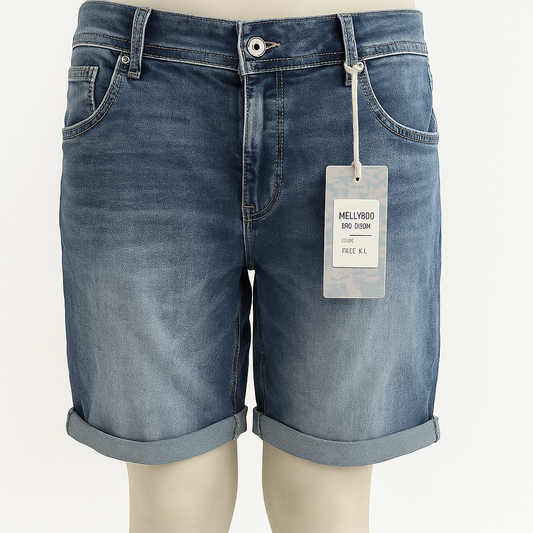 Blaue Jeans kurz