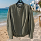 JC SOPHIE Olive Green Bomber Jacket – Chic Oversized Cotton Look