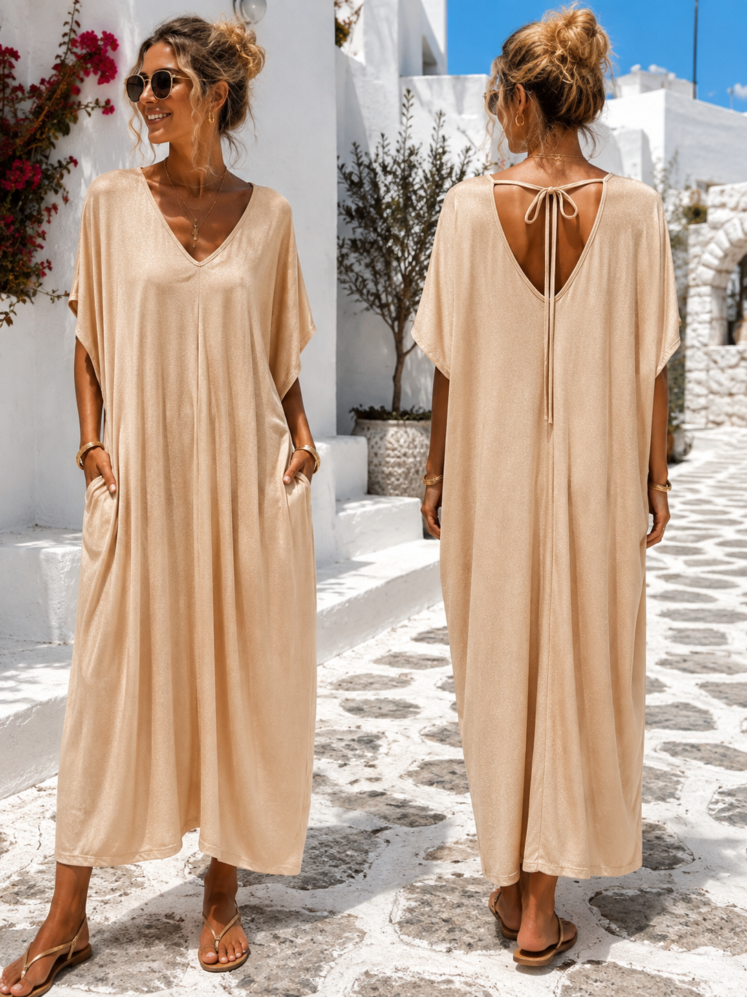 Airy crochet dress Ellena made of 100% cotton