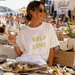 ☀️ Self Love Beach Club Damen Shirt – Trendiges Oversize T-Shirt 38-42