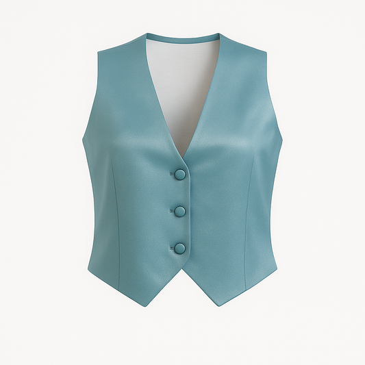 Elegante Damenweste in Türkis