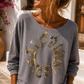 Damespullover/sweatshirt/longshirt van Yippie Hippie