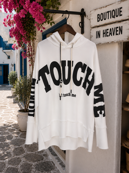 💙 TOUCH Oversized Hoodie - Women's Hoodie | 38–42+ | Statement Hoodie | 6 Colors
