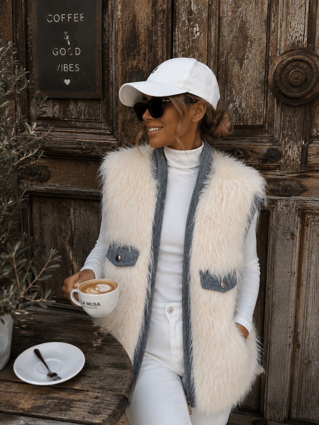 Faux Fur Vest Autumn Grace 