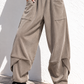 Damen Cordoptik Hose mit Gummibund, Seitentaschen und schrägem Beinabschluss – Einheitsgröße 38–44 – Beige, Schwarz, Goldbraun, Dunkelbraun
