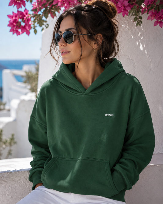 Streetwear Hoodie „Forest Green“ – Oversize Hoodie in Dunkelgrün