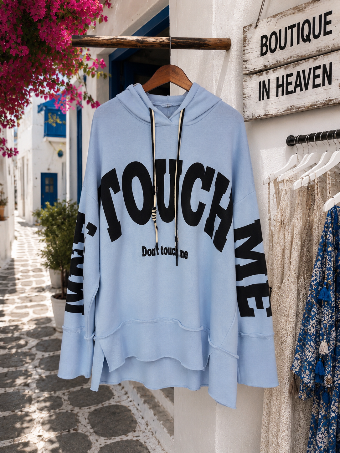💙 TOUCH Oversized Hoodie - Women's Hoodie | 38–42+ | Statement Hoodie | 6 Colors
