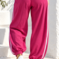 Damen-Zweiteiler Oversize in kräftigem Fuchsia-Pink aus Viskose