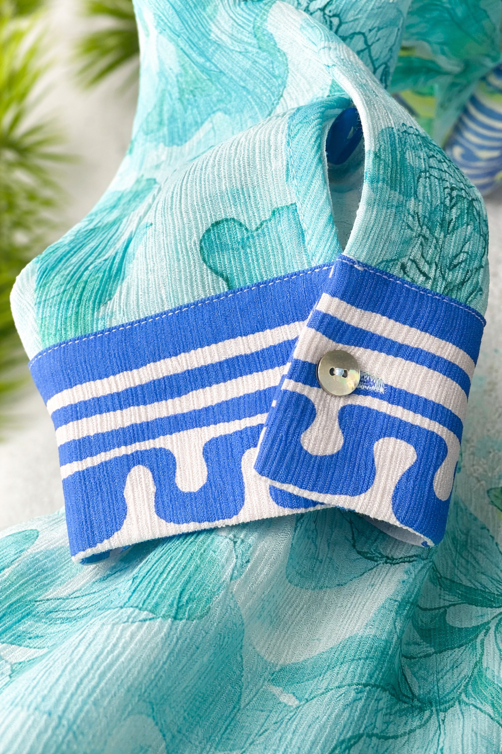 Yippie Hippie Damenbluse Floral Grün – Leicht & besonders