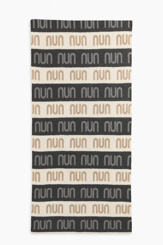 Schal Beige | Schwarz