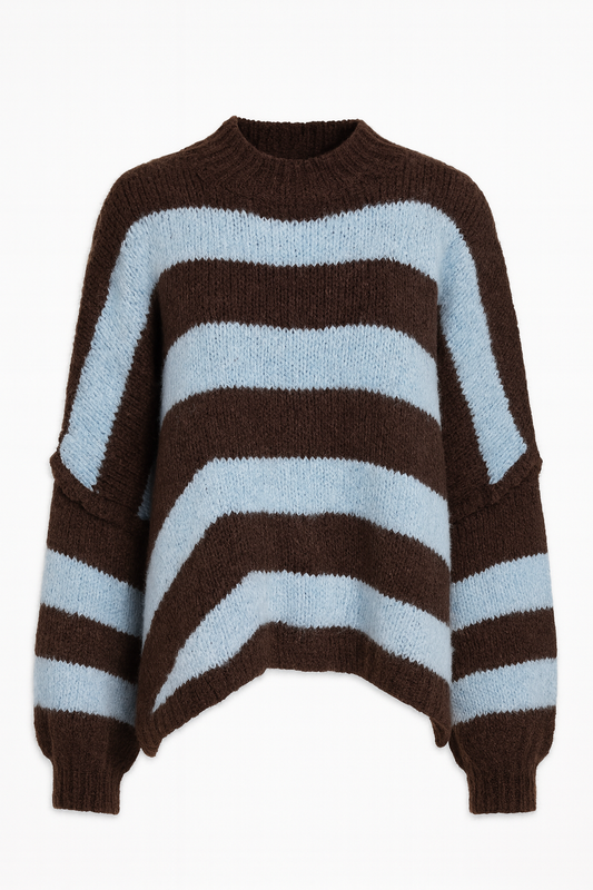 Choco Sky Stripe Knit