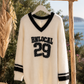 🤍 Varsity Glam 29 – Flauschiger Statement-Pullover 38-42+