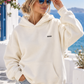 Unisex Hoodie Weiß | Oversize Kapuzenpullover Damen & Herren | Premium Baumwoll-Hoodie