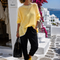 Oversize Strickpullover Damen Neon | Pink, Orange, Gelb & Hellblau | 38–44 | Mohair-Wollmix