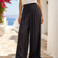 Leo Palazzo Trousers for Women - Viscose Silk | Wide Summer Trousers with Pockets 38-44
