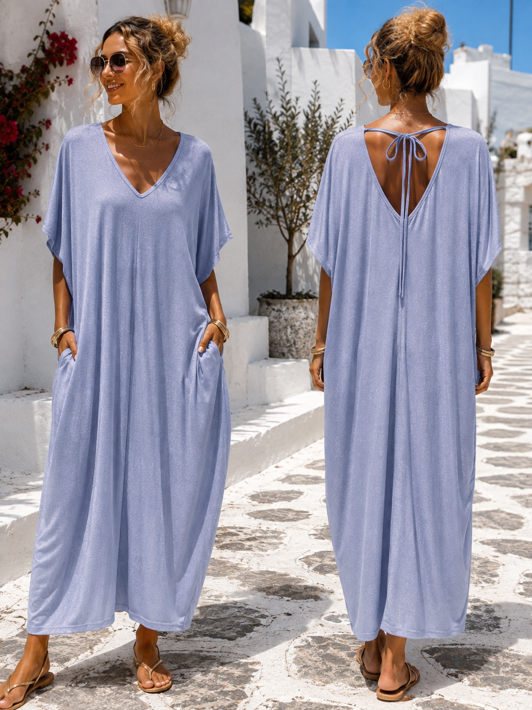 Airy crochet dress Ellena made of 100% cotton