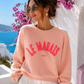 Women's Oversized Sweatshirt Neon Colors – Le Marais Paris Pullover with 3D Print | Trend Statement