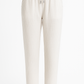 White Muslin Women's Trousers – Lightweight Summer Pants with Elastic Waistband (38–42)
