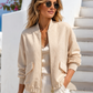 Les Blondinettes Bomber Jacket Cream with Texture – Elegant Women's Jacket