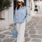 Women's Hoodie Hooded Sweatshirt with Neon Letters (UK 10-16)