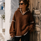 Women's Hooded Sweatshirt Teddy Fleece Look Various Colors (38-42)