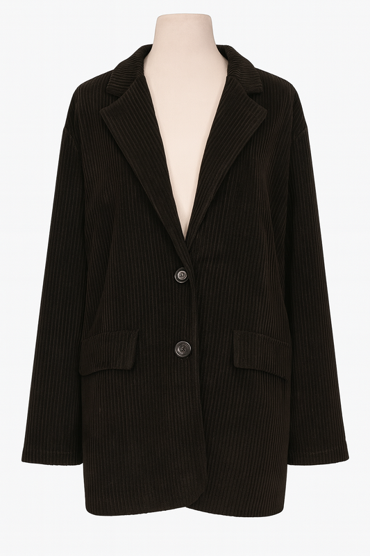 Cordblazer „Black Classy“ – Schwarz